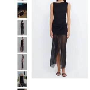 Bec + Bridge JULIEN ASYM MAXI DRESS – BLACK